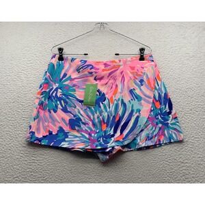 Lilly Pulitzer Veri Skort Womens 8 Off Tropic Floral Preppy Shorts Resort Beach